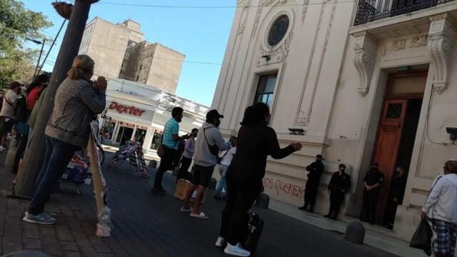 Reclamo de materos en la Ciudad de San Luis.