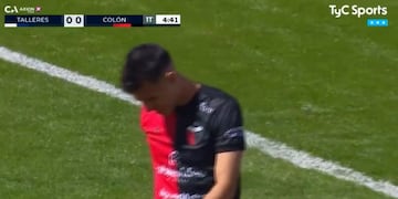 Rubén Botta se lamenta por el penal fallado en Mendoza para Colón ante Talleres por Copa Argentina