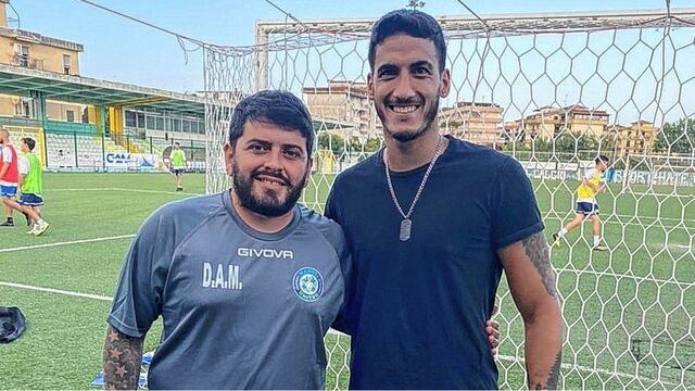 Nicolás Musso junto a Diego Maradona Jr.