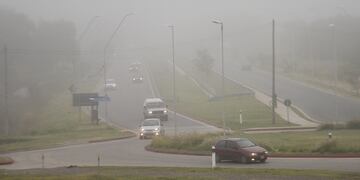 Intensa niebla en la zona de la Mujer Urbana de la ciudad de Córdoba.
