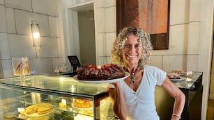 Maru Botana en su pastelería de Mendoza. (Archivo)