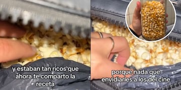 Llevó sus propios pochoclos al cine escondidos en la cartera