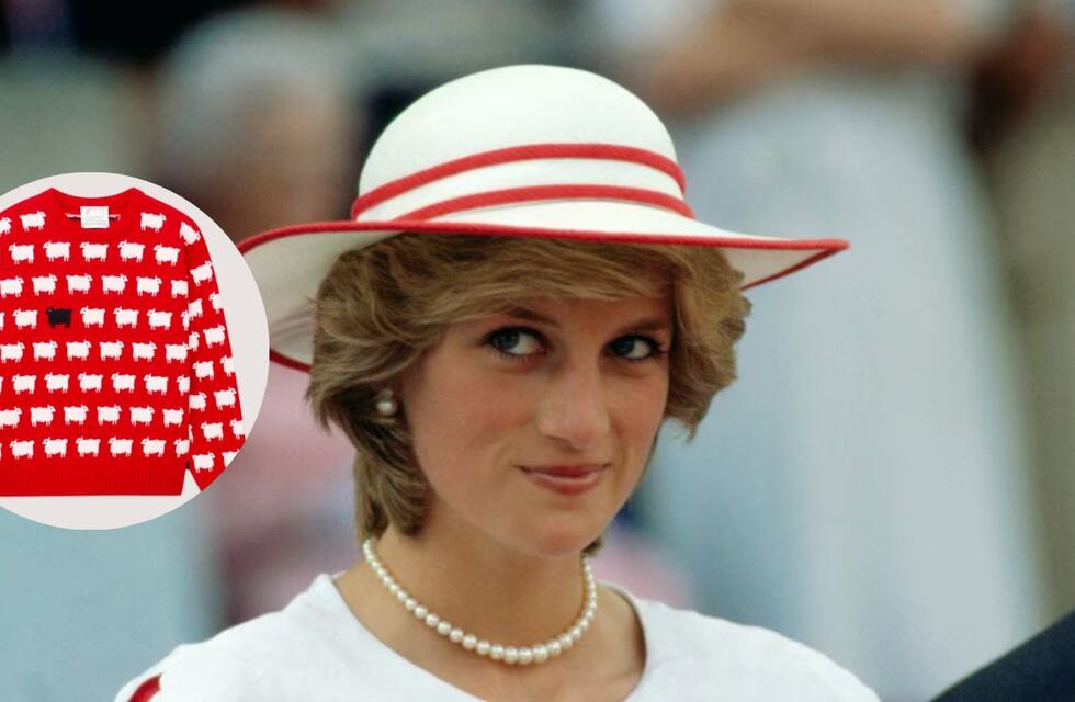 Subastarán el icónico y polémico suéter rojo de ovejas de Lady Di y el precio es una locura