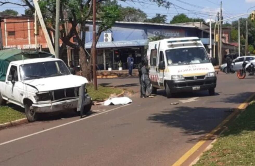 Accidente vial en Posadas dejó a un peatón fallecido