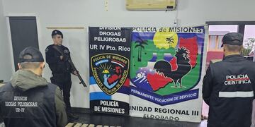 Incautan más de 64 kilos de marihuana en Eldorado durante operativo encubierto.