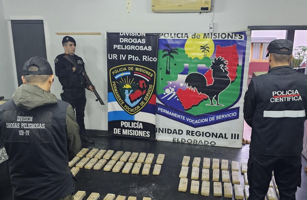 Incautan más de 64 kilos de marihuana en Eldorado durante operativo encubierto