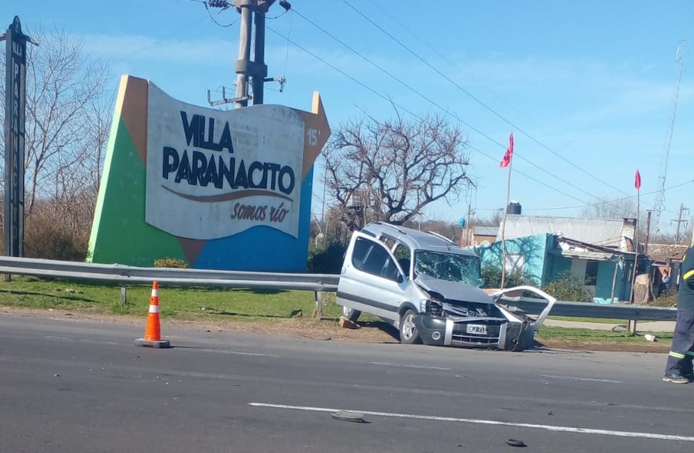 Grave siniestro vial en Villa Paranacito deja cinco personas heridas