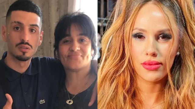 El Noba con su mamá. Barby Silenzi.