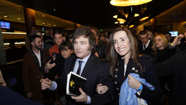 Javier Milei bunker 
Foto clarín