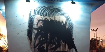 Vandalizaron un mural de Raúl Alfonsín en Anchorena, San Luis.