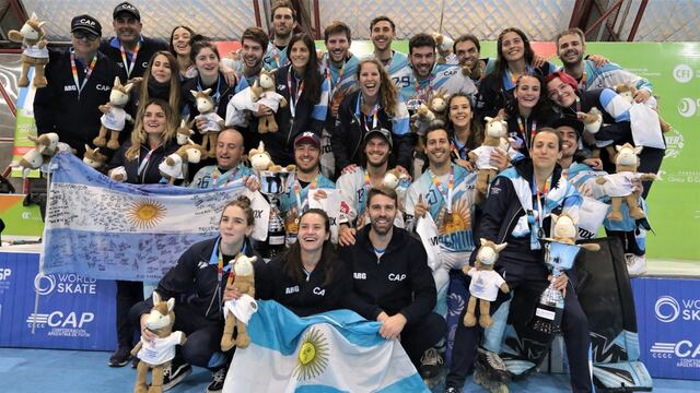 Sudamericano de Deportes sobre ruedas: las selecciones argentinas se lucieron con podios.