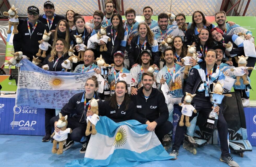 Sudamericano sobre ruedas: los mendocinos se lucieron en hockey sobre patines y en línea