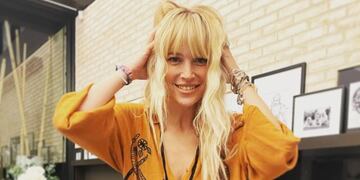 Luisana Lopilato, "casual" en la cocina