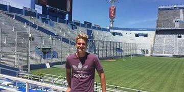 Axel Horrocks, arquero oriundo de Villa de Merlo