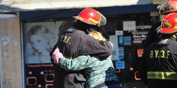 Incendio en Caseros. (Foto: Clarín)