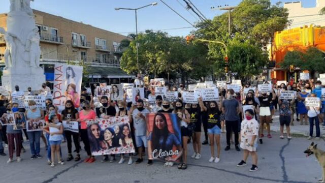 Marcha en Morteros - foto Radio Belgrano