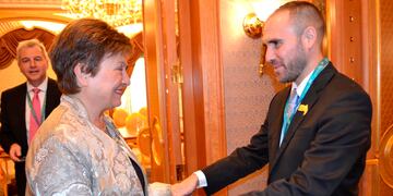 Kristalina Georgieva y Martín Guzmán mantienen una buena relación.