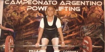 Alejandra Zeballos salió campeona del Campeonato Argentino de Powerlifting en Córdoba.