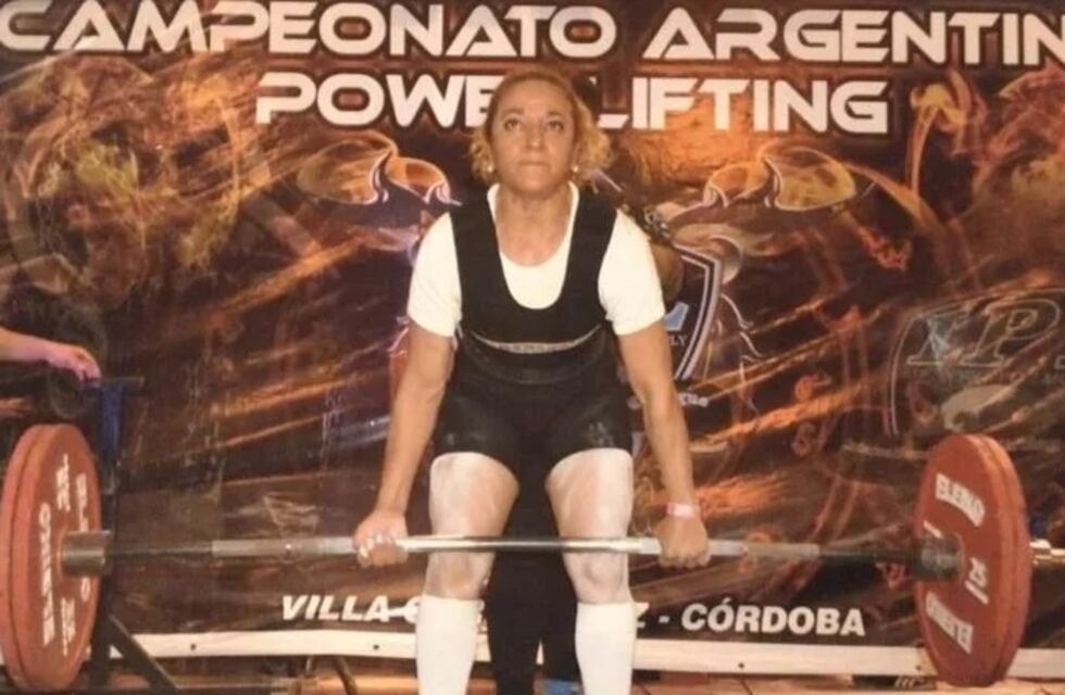 La sanjuanina de 52 años que salió campeona nacional en levantamiento de peso