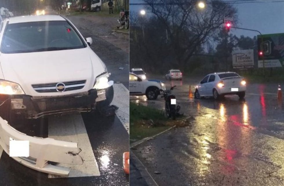Fuerte choque en Paraná: un joven hospitalizado
