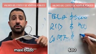 Un emprendedor textil se volvió viral por comparar lo que cuesta un buzo en el local y lo que sale hacerlo.