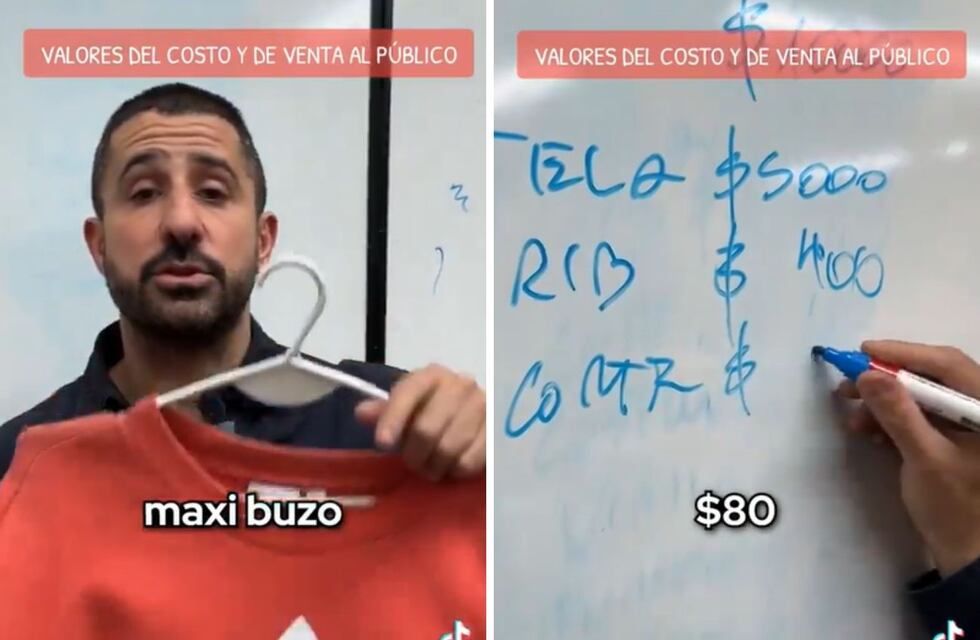 Se volvió viral por analizar el precio de un buzo de marca y explicar cuánto cuesta fabricarlo