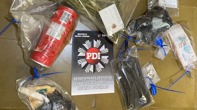 El material secuestrado en los allanamientos