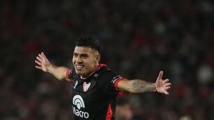 Santiago Rodríguez anotó el 1 a 0 en el River-Instituto y se prepara para el duelo con Belgrano (Fotobaires)