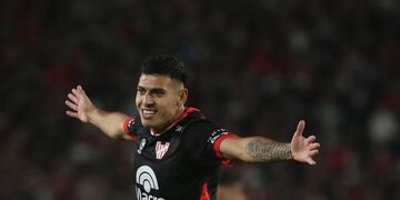 Santiago Rodríguez anotó el 1 a 0 en el River-Instituto y se prepara para el duelo con Belgrano (Fotobaires)