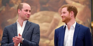 Los príncipes William y Harry.