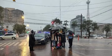 Una mujer resultó herida tras ser atropellada en el centro de Oberá.
