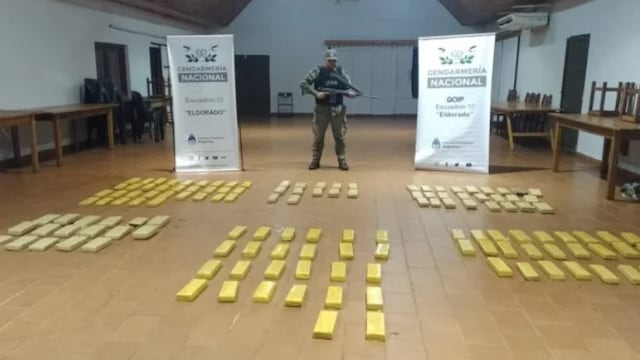 Eldorado: Gendarmería Nacional incautó marihuana.