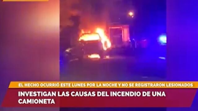Bomberos debieron sofocar un incendio en una camioneta en Posadas.