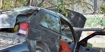 Robo, fuga y choque tremendo en Falda del Carmen: murió una mujer. (La Voz)