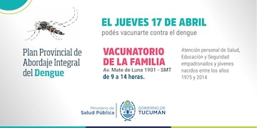 Nueva jornada de vacunación en instalaciones del Vacunatorio de la Familia.