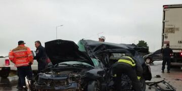 El siniestro ocurrió en el kilómetro 697 de la autopista Córdoba-Pilar.