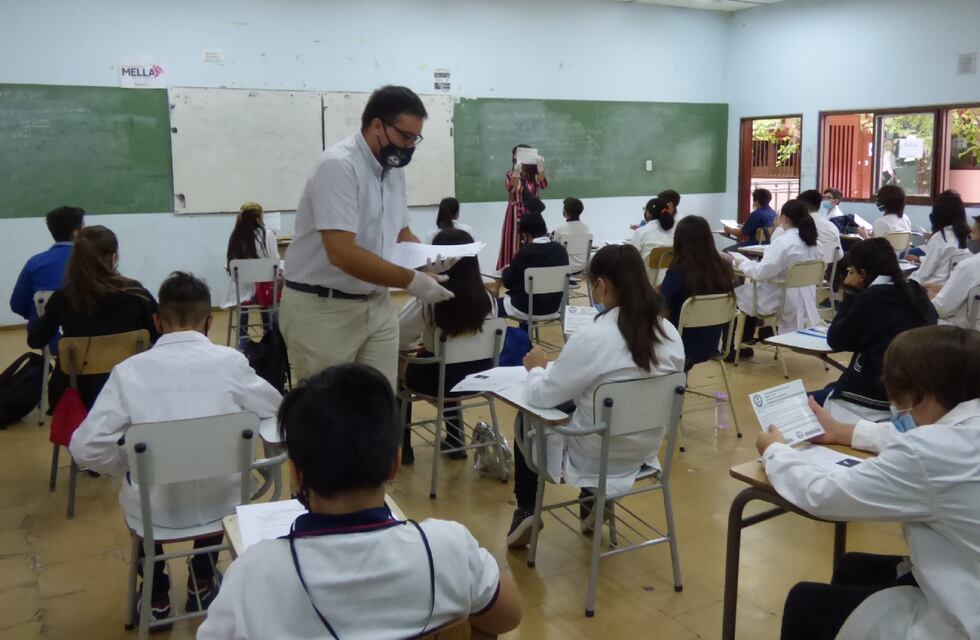 Los colegios preuniversitarios tomaron sus exámenes de ingreso de manera presencial