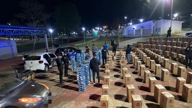 Golpe al contrabando en Pozo Azul: secuestran 90 mil atados de cigarrillos valuados en $400 millones.