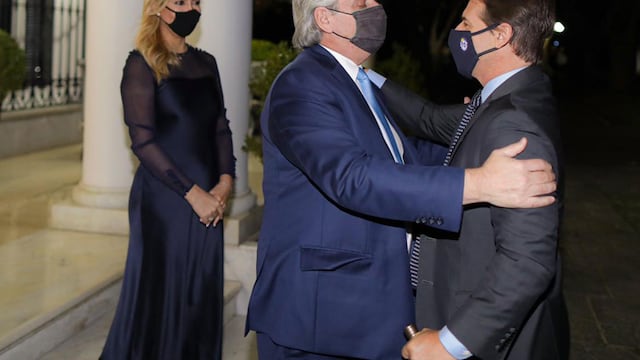 Los mandatarios compartieron una cena en la Quinta de Olivos. (Presidencia)
