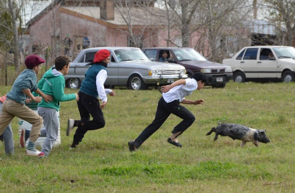 La polémica por el juego del “chancho enjabonado”, la visión de tradicionalistas y animalistas