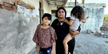 Balnearia: es mamá de cincos niños y está a punto de ser desalojada.