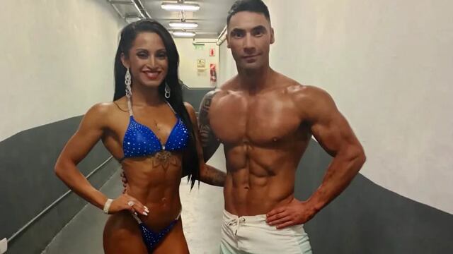 Stefania González y Mirko Bermudez. Representantes de Fisicoculturismo de Gualeguaychú