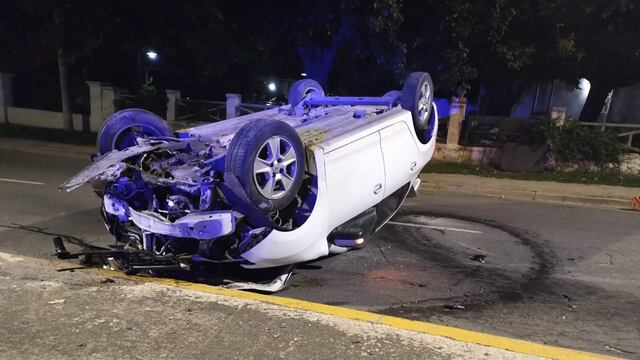 Accidente sobre la Av. Cárcano