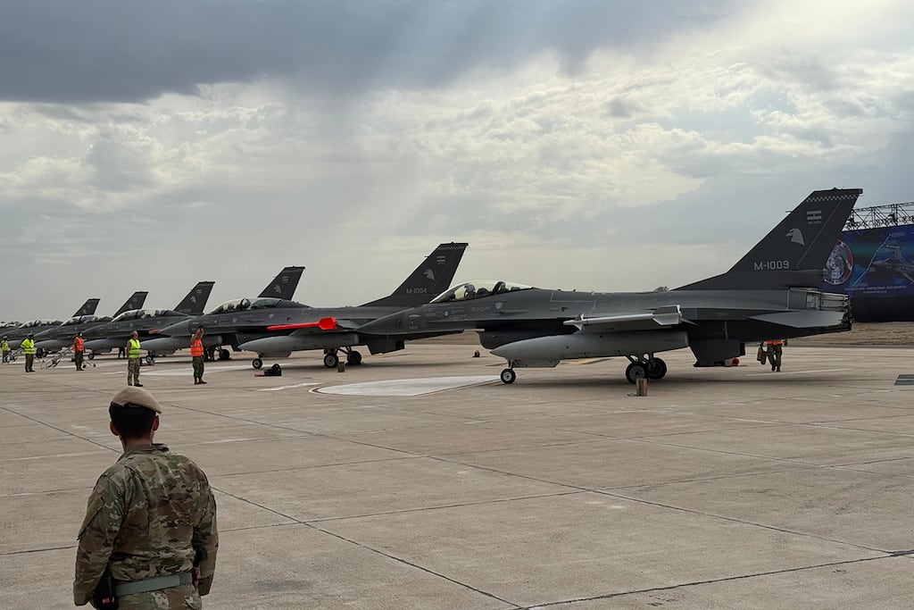 Javier Milei habló en la presentación de la flota de los seis aviones F-16. La Voz