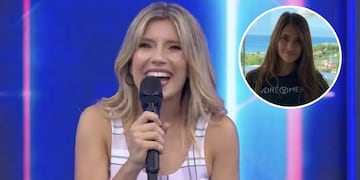La conductora Laurita Fernández quedó maravillada con el parecido.