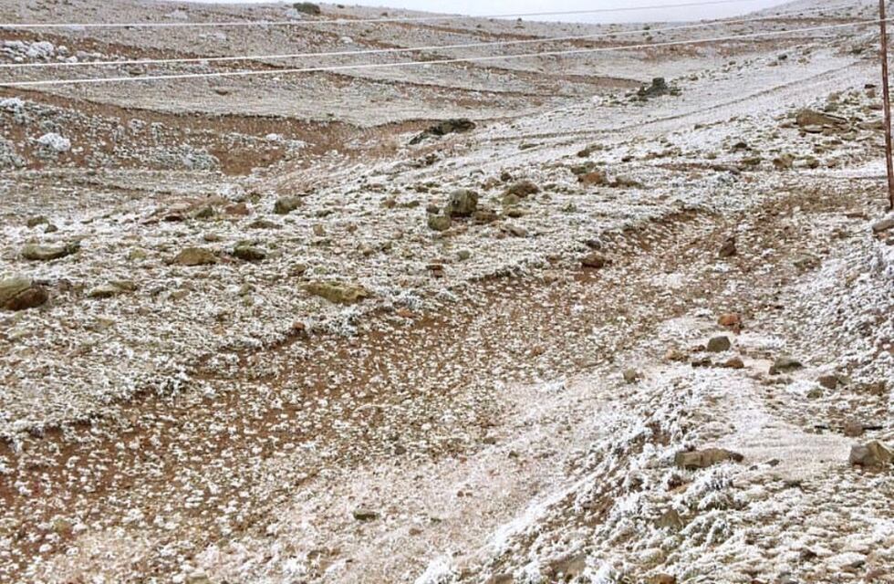 Vallecitos se vistió de blanco, pero no es nieve