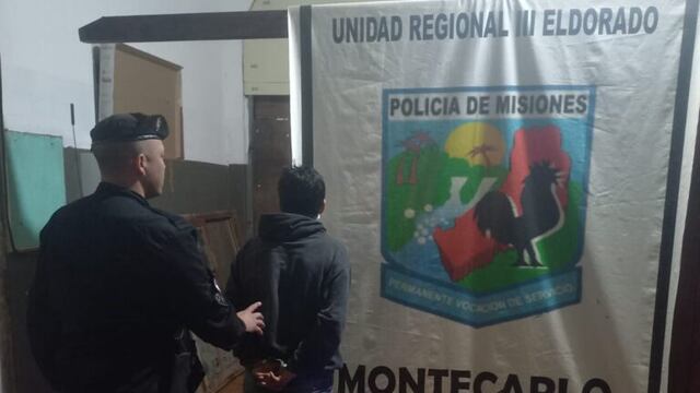 Montecarlo: detuvieron a un joven y recuperaron una motocicleta robada,.