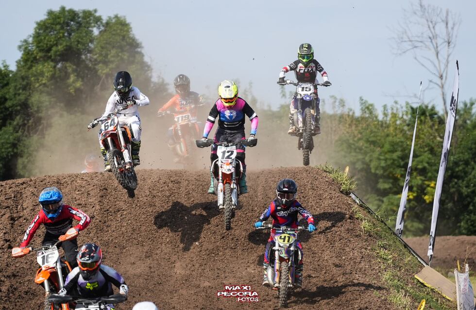 Santino Riba logró podio durante la segunda fecha del Campeonato Cordobés de Motocross