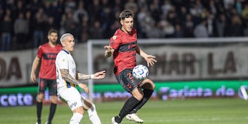 Enzo Copetti no tuvo ocasiones para igualar el marcador.