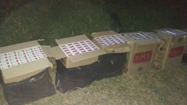 Secuestro de cigarrillos en dos procedimientos en Puerto Rico. Foto: Policía de Misiones/UR-IV